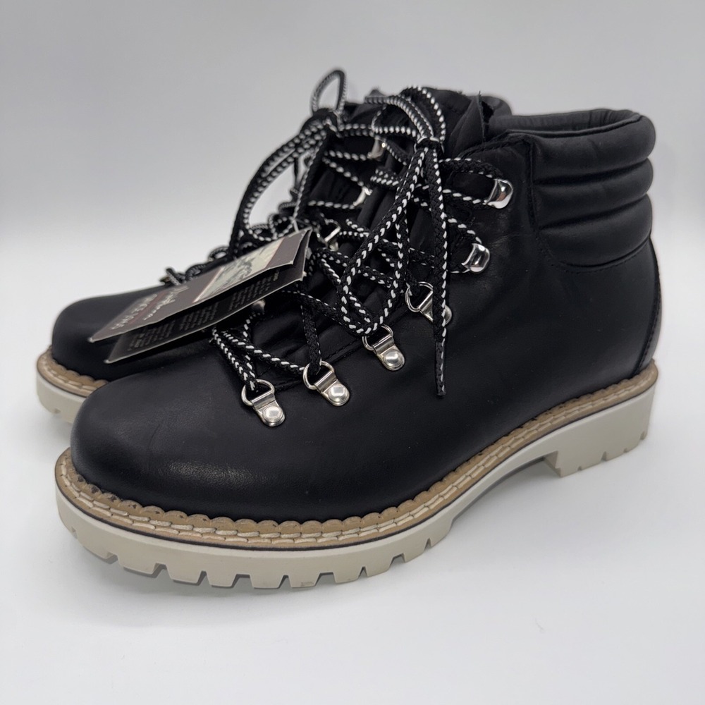 Montelliana 1965 Margherita Boots Women's Size 7 EU 37‎ Black Leather